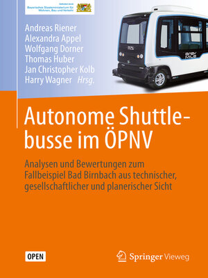 cover image of Autonome Shuttlebusse im ÖPNV